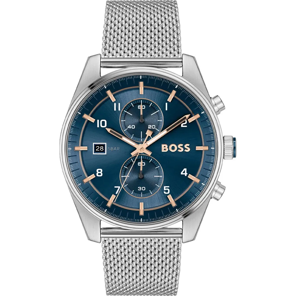 Orologio acciaio Hugo Boss Skytraveller 1514149
