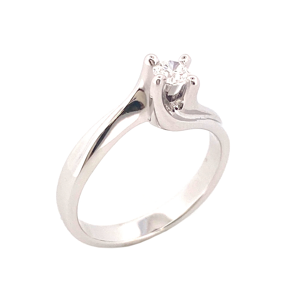 Anello solitario oro e diamanti Scordato Gioielli ANSGGIA2 certificato GIA America