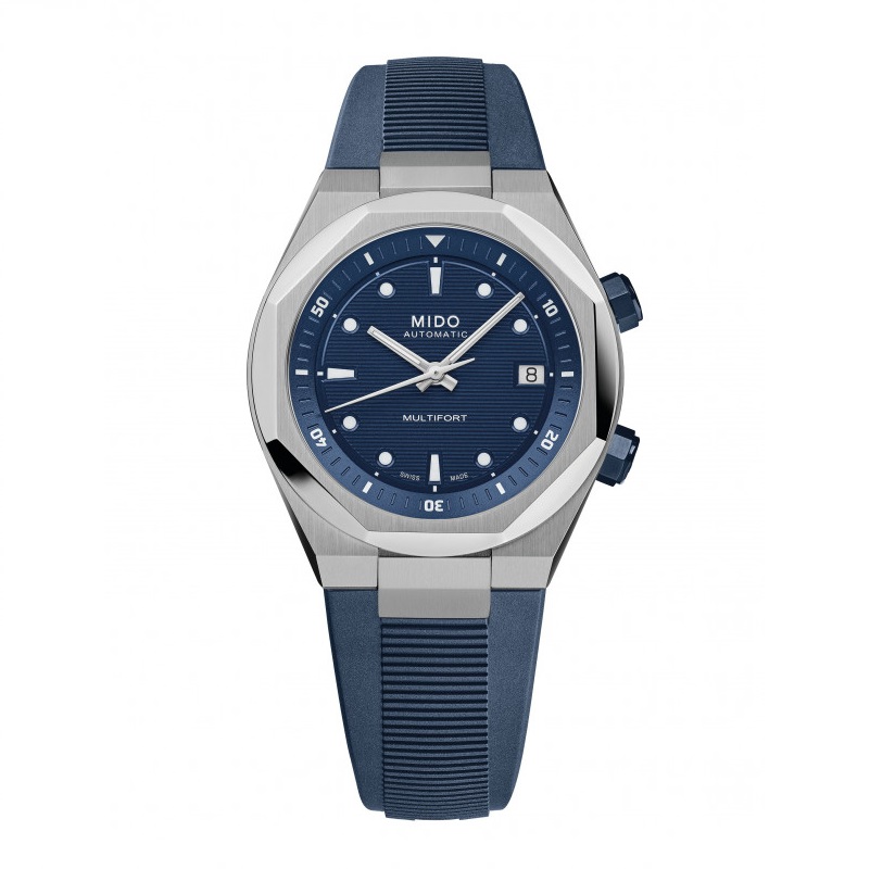 Orologio silicone Mido Multifort 8 Two Crowns M047.507.17.041.00