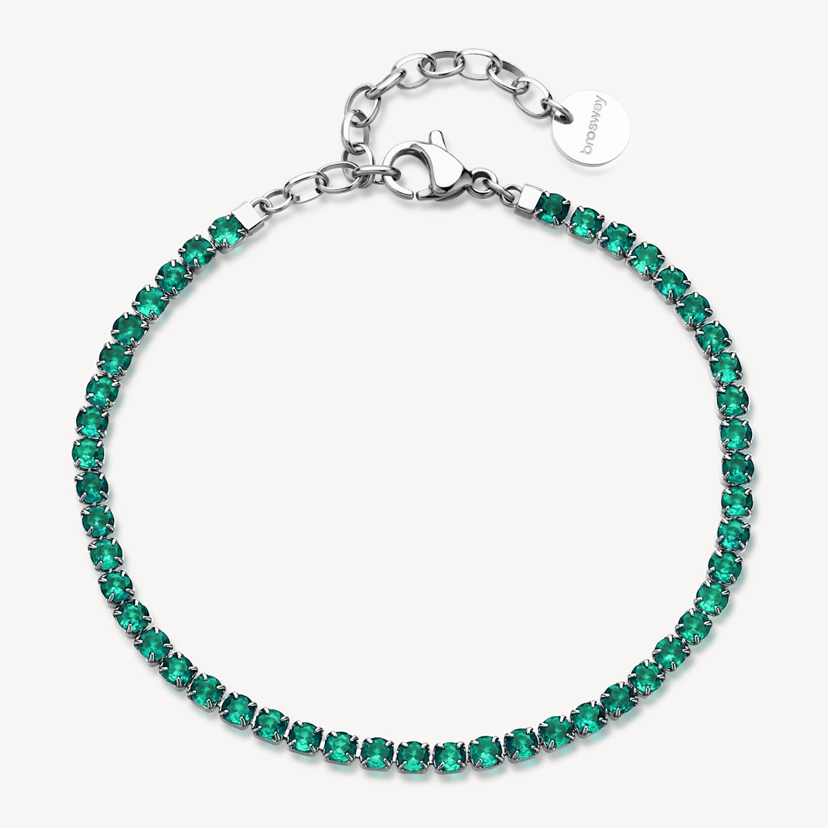 Brosway Bracciale Tennis Desideri In Acciaio Oro Con Cubic Zirconia Rosse E Cuore - Regalo Unico Per Lei