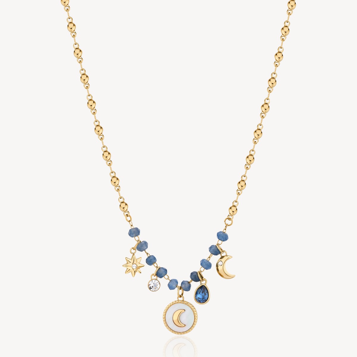 Brosway Collana Chakra Mondo Arcobaleno: Acciaio E Cristalli, Idea Regalo Donna