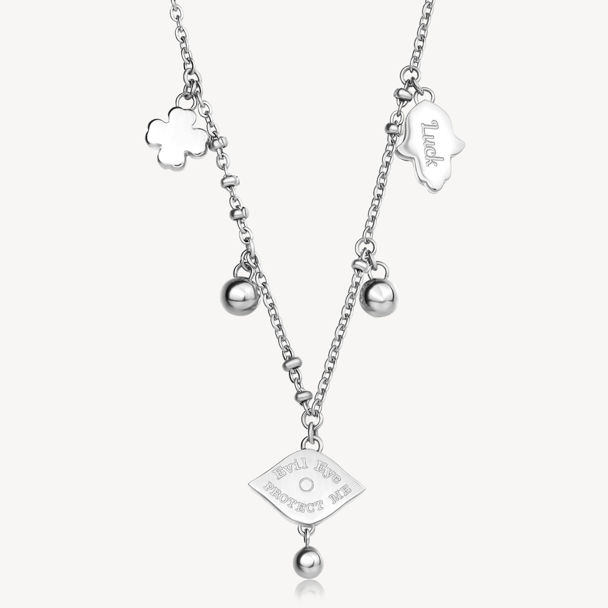 Collana in acciaio con occhio di Nazar Brosway
