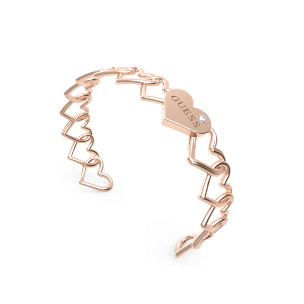 Bracciale Donna Guess Heart To Heart JUBB01086JWRGS