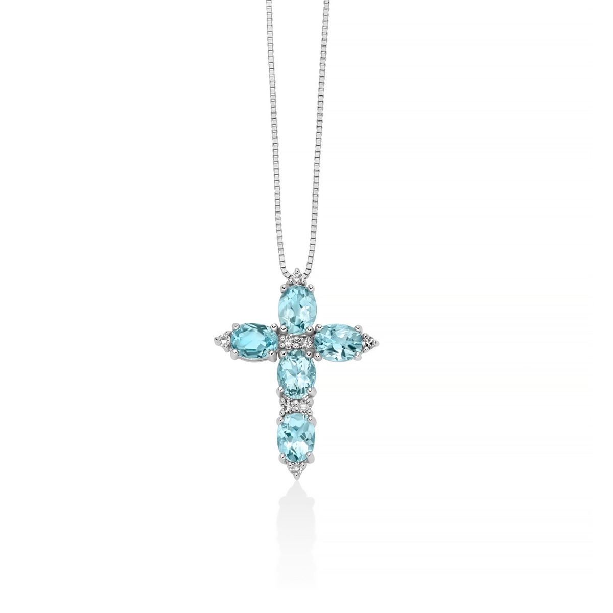 Collana Yukiko Acquamarina CLD5323Y