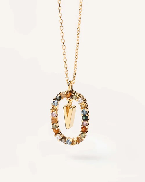 Collana Donna PDPAOLA Lettera V CO01-281-U