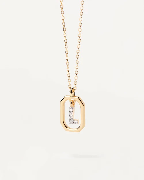 Collana Donna PDPAOLA Lettera Mini L CO01-523-U