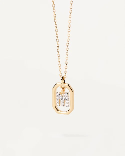 Collana Donna PDPAOLA Lettera Mini M CO01-524-U