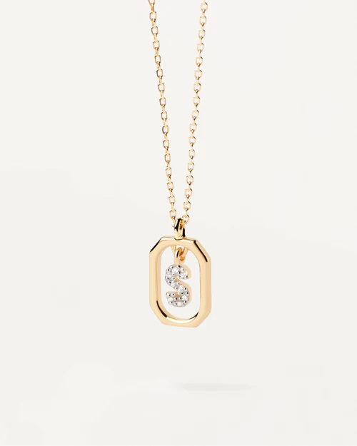Collana Donna PDPAOLA Lettera Mini S CO01-530-U