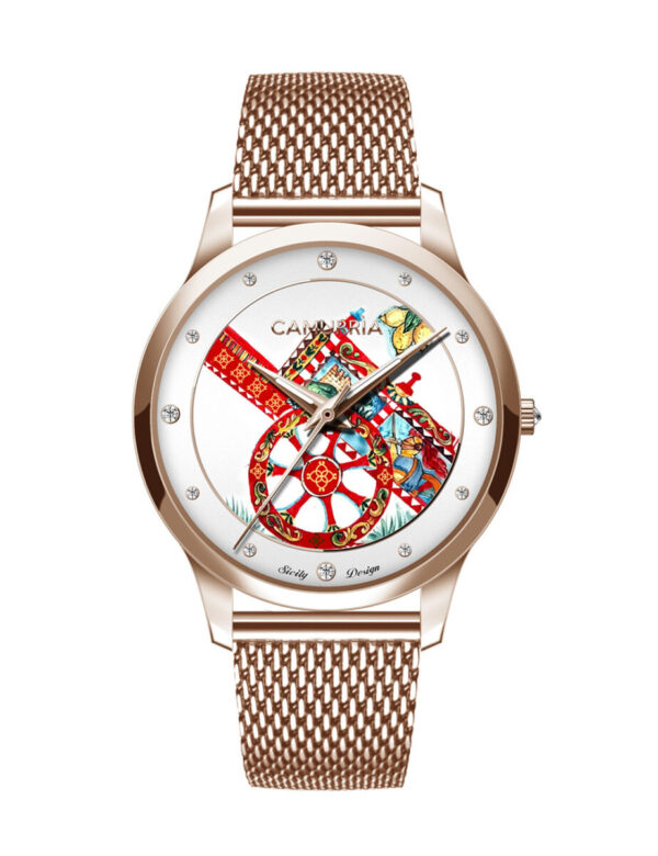 Orologio acciaio Camurria U Carrettu CW01RS1
