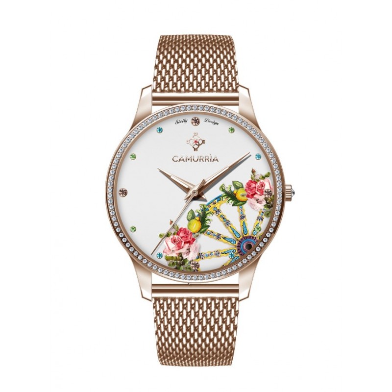 Orologio acciaio Camurria A Rosa CW22RS1
