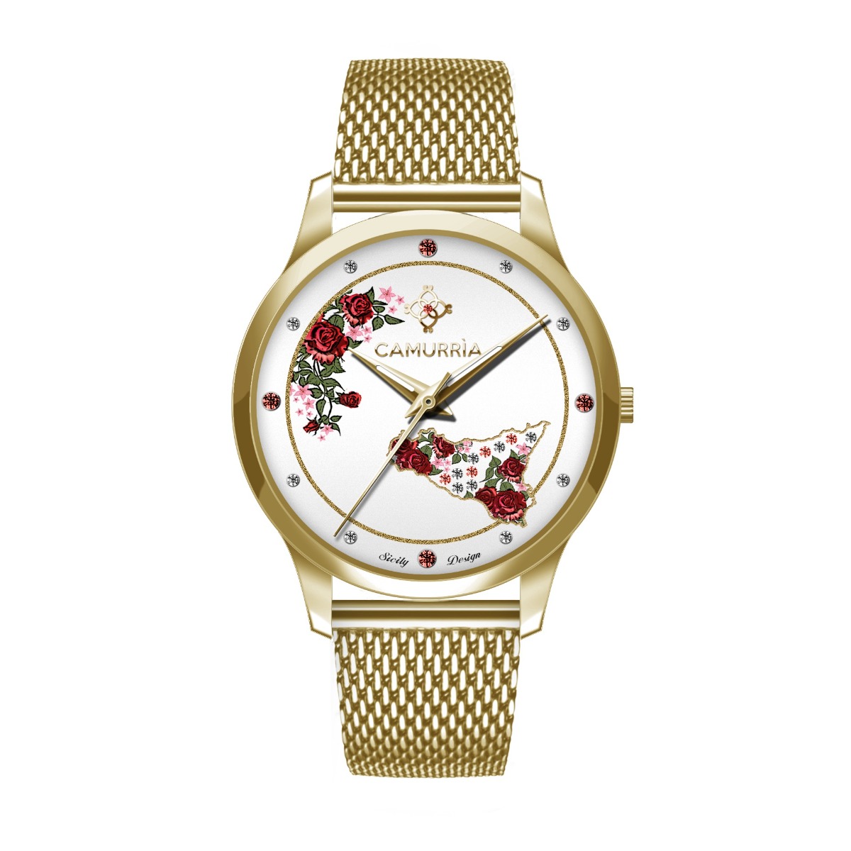 Orologio acciaio Camurria Rose di Sicilia CW49GS1