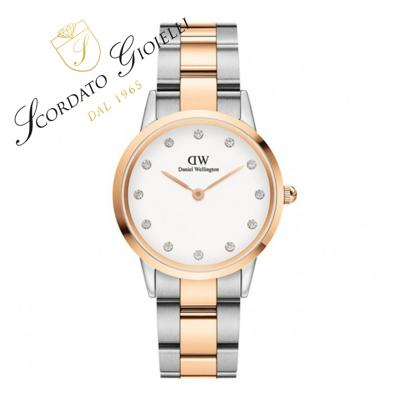 Orologio acciaio Daniel Wellington Iconic Link Lumine DW00100358