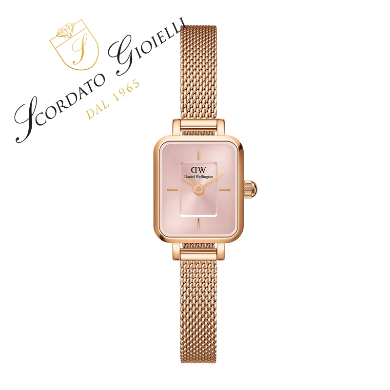 Orologio acciaio Daniel Wellington Quadro Mini Evergold DW00100650