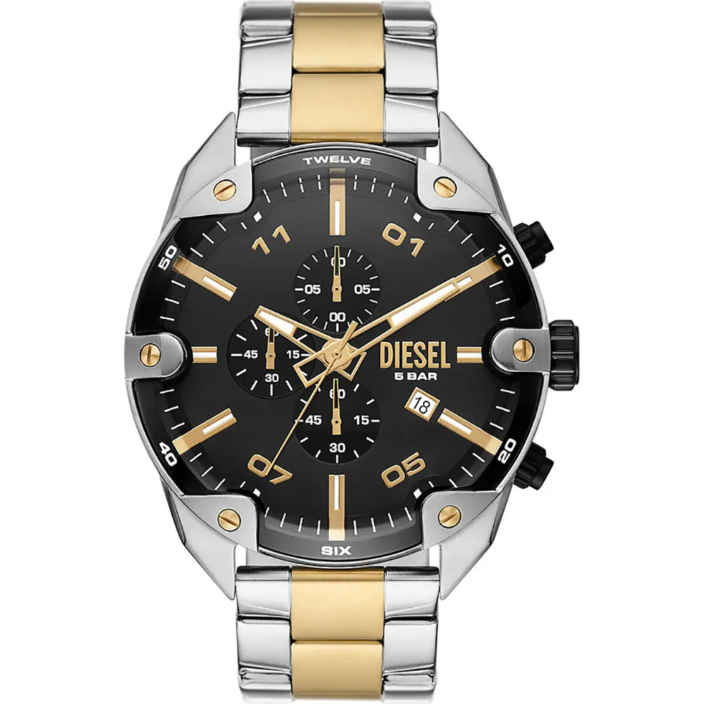 Orologio acciaio Diesel Spiked DZ4627