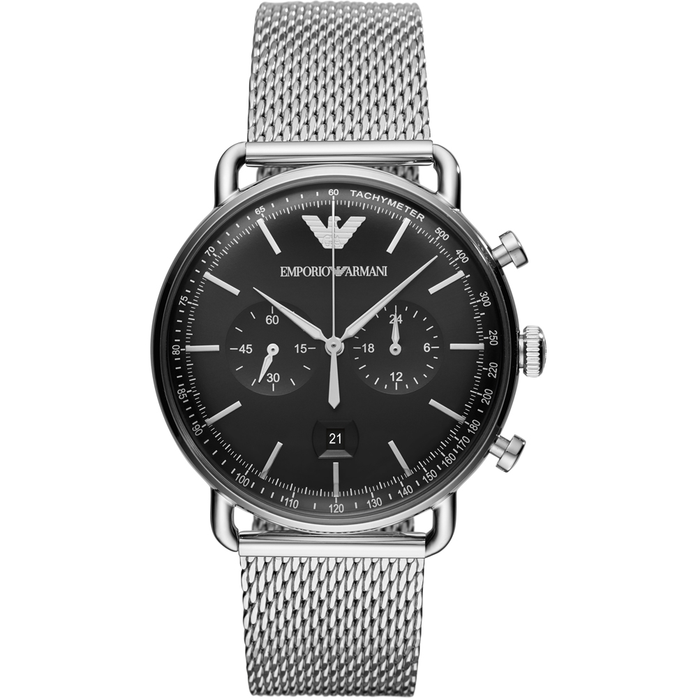 Orologio acciaio Emporio Armani Aviator AR11104