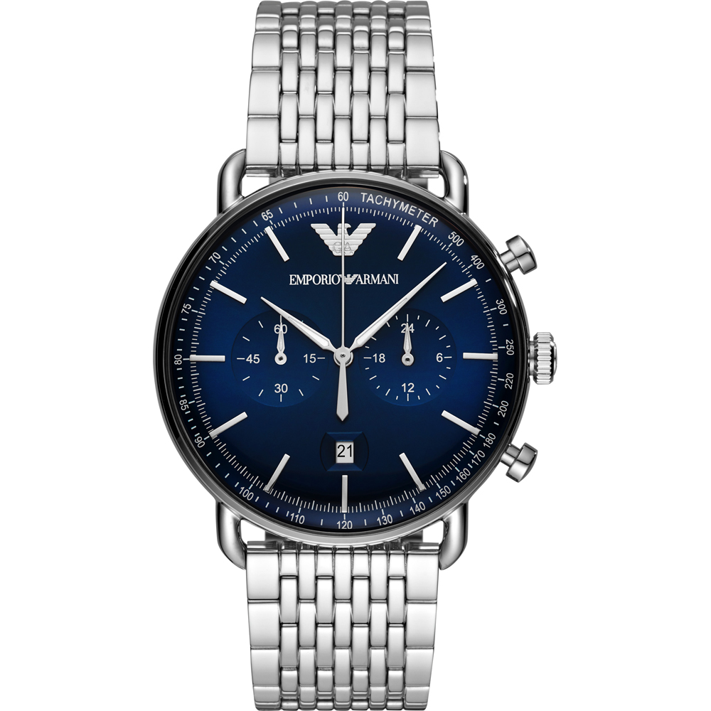 Orologio acciaio Emporio Armani Aviator AR11238