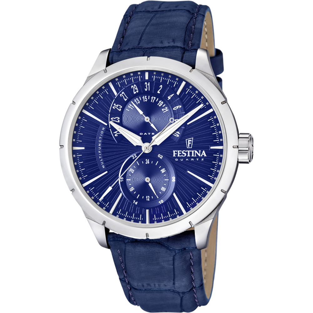 Orologio pelle Festina Retrograde F16573/7
