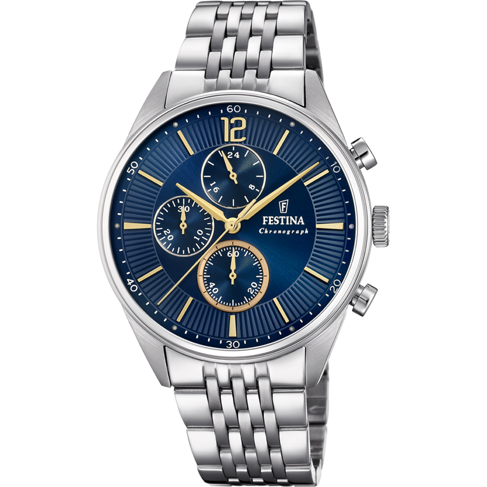 Orologio&#x20;acciaio&#x20;Festina&#x20;Timeless&#x20;Chronograph&#x20;F20285&#x2F;3