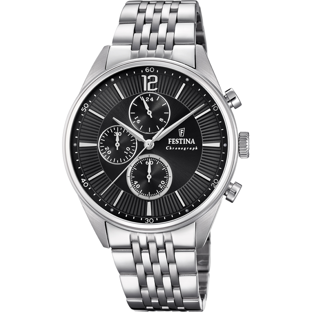 Orologio&#x20;acciaio&#x20;Festina&#x20;Timeless&#x20;Chronograph&#x20;F20285&#x2F;4
