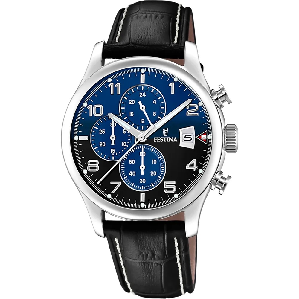 Orologio pelle Festina Timeless Chronograph F20375/7
