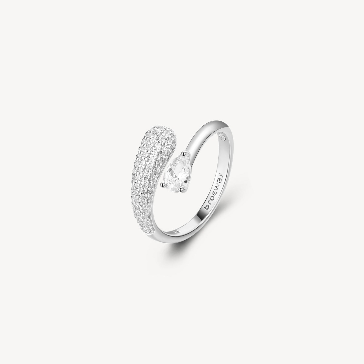 Anello Brosway Fancy Infinite White FIW129