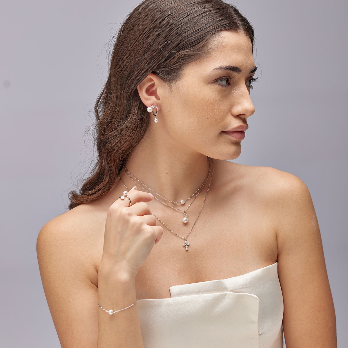 Orecchini Brosway Fancy Infinite White FIW145 Orecchini Brosway Fancy Infinite White FIW145