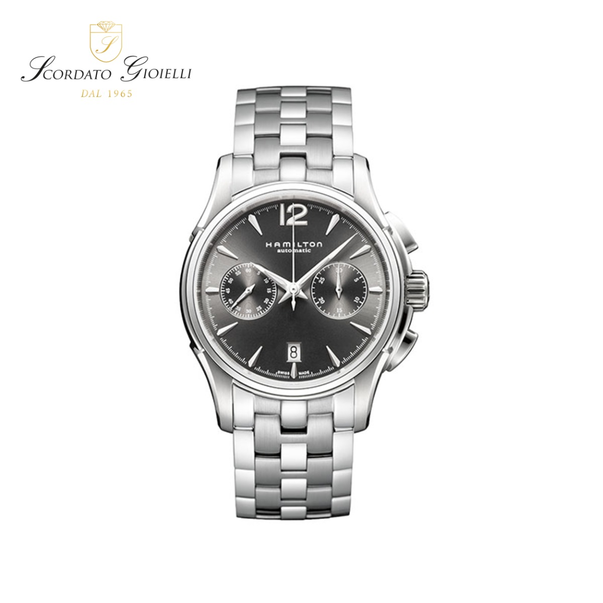 Orologio acciaio Hamilton Jazzmaster Chrono Quartz H32606185