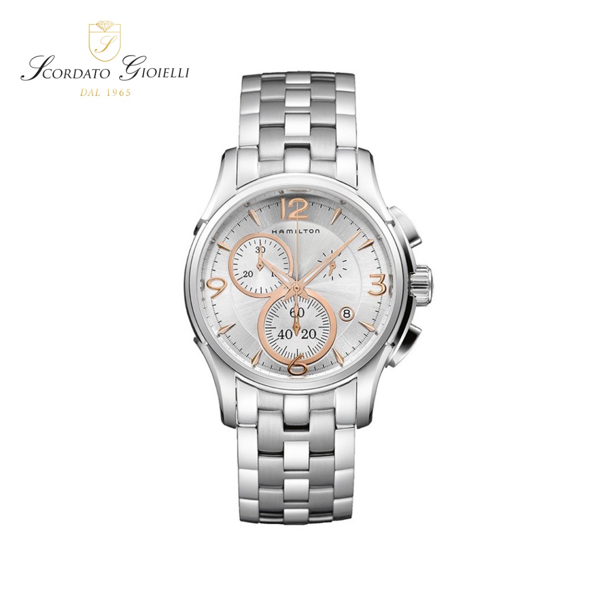 Orologio acciaio Hamilton Jazzmaster Chrono Quartz H32612155