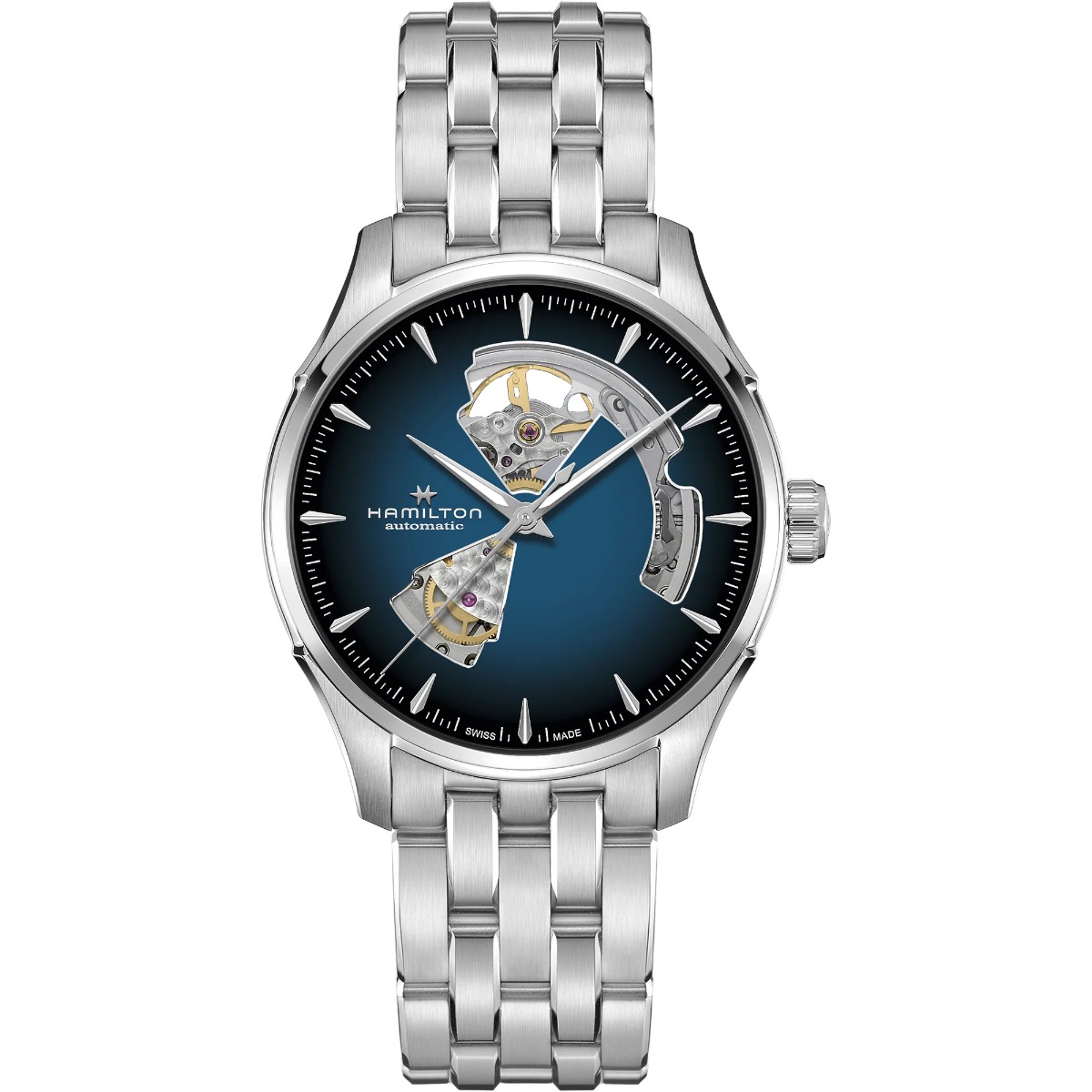 Orologio acciaio Hamilton Jazzmaster Open Heart Auto H32675140
