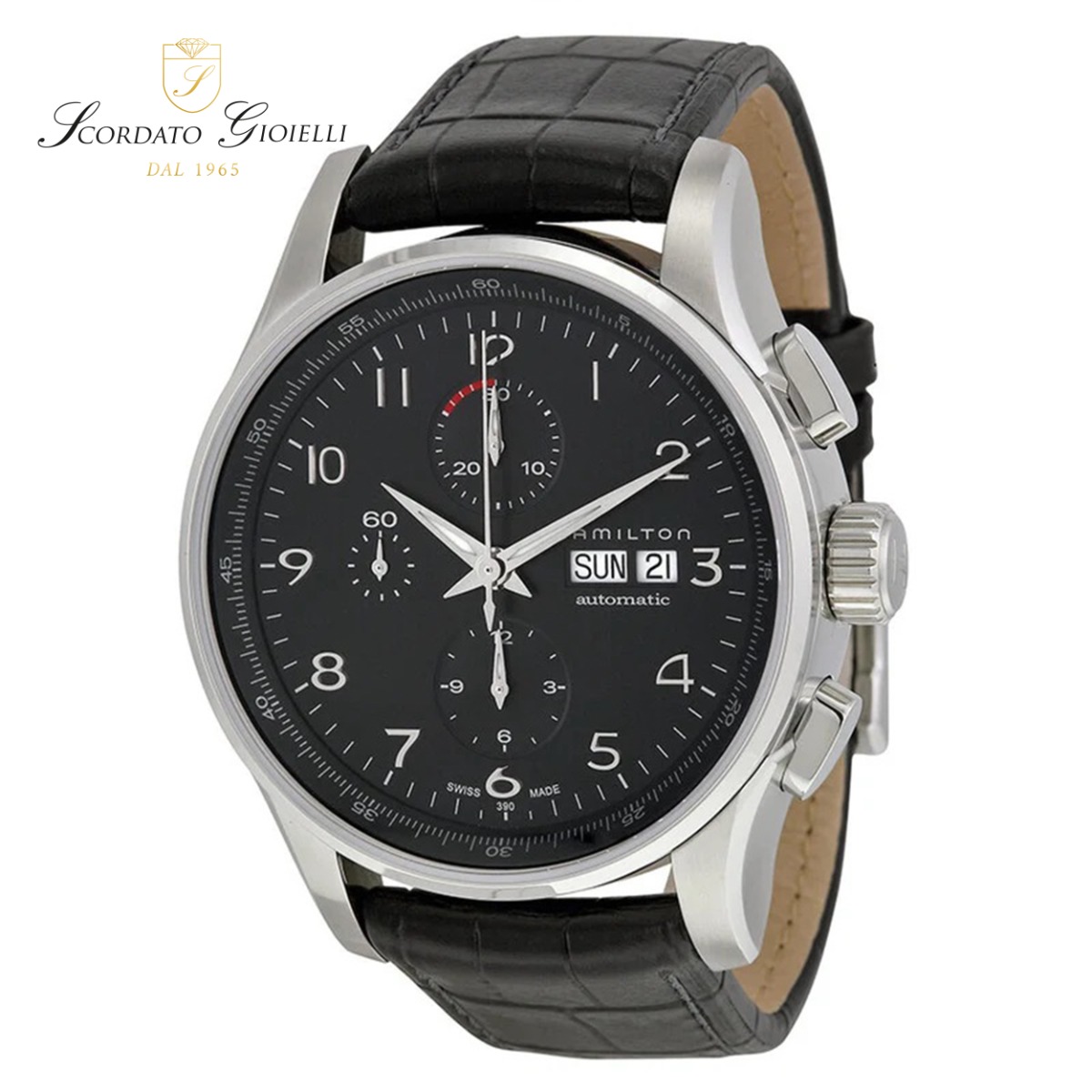 Orologio pelle Hamilton Maestro Auto Chrono H32716839