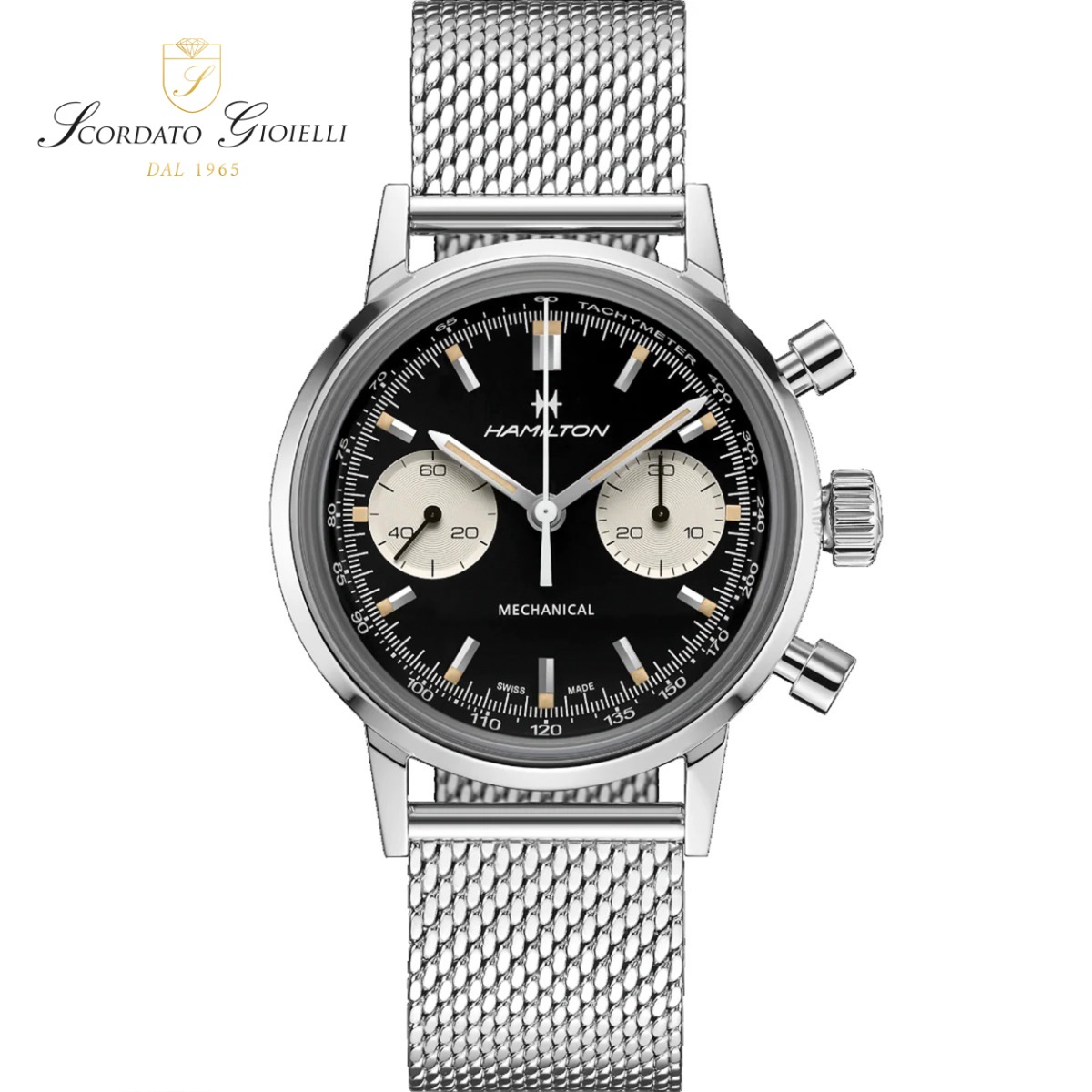Orologio acciaio Hamilton American Classic Intra-Matic Chronograph H H38429130