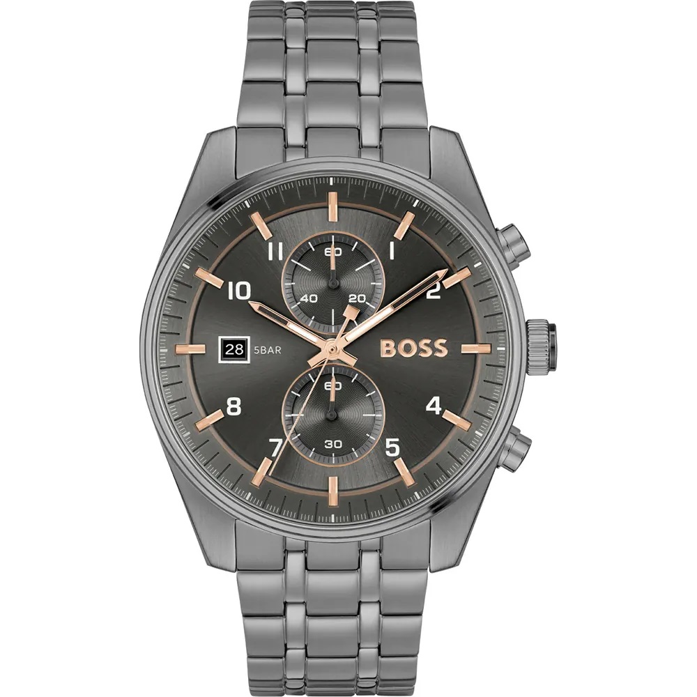 Orologio acciaio Hugo Boss Skytravel 1514153