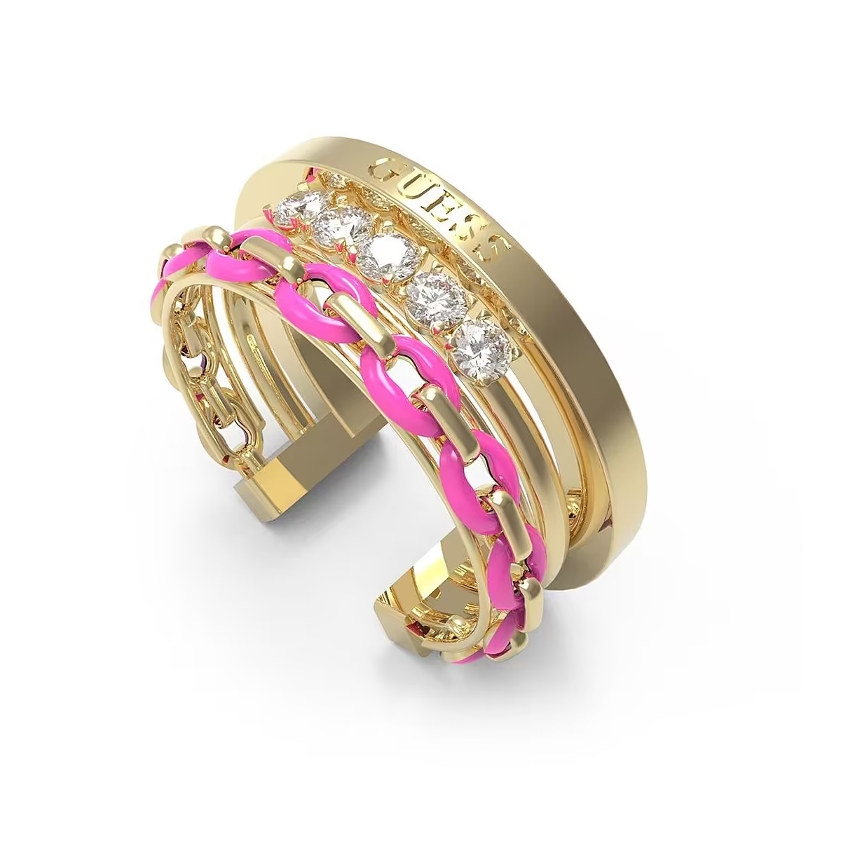 Anello Donna Guess Pop Links JUBR01418JWYGNPH