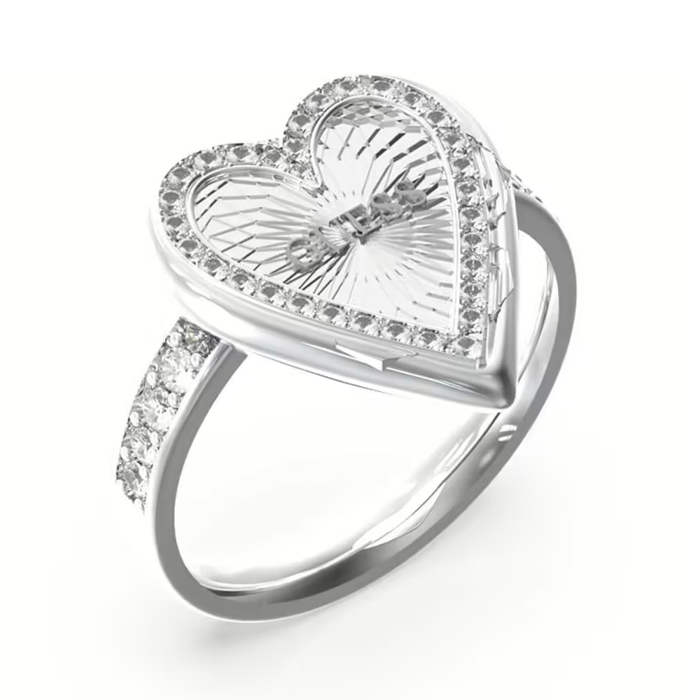 Anello Donna Guess Love Me Tender Georgina Rodriguez JUBR03243JWRH