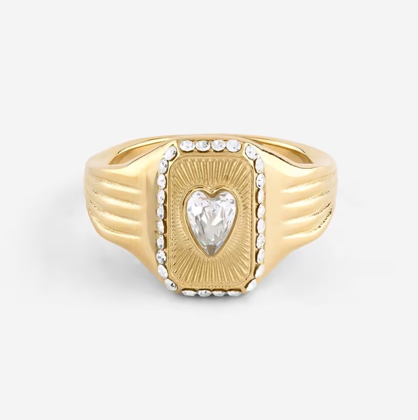 Anello Donna Guess Crystal Love JUBR06356JWYG54