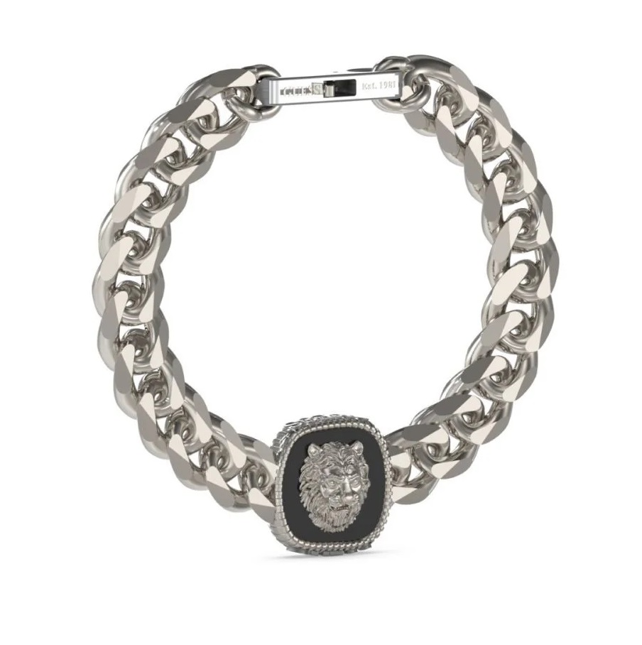 Bracciale Uomo Guess Lion King JUMB04001JWSTBKS