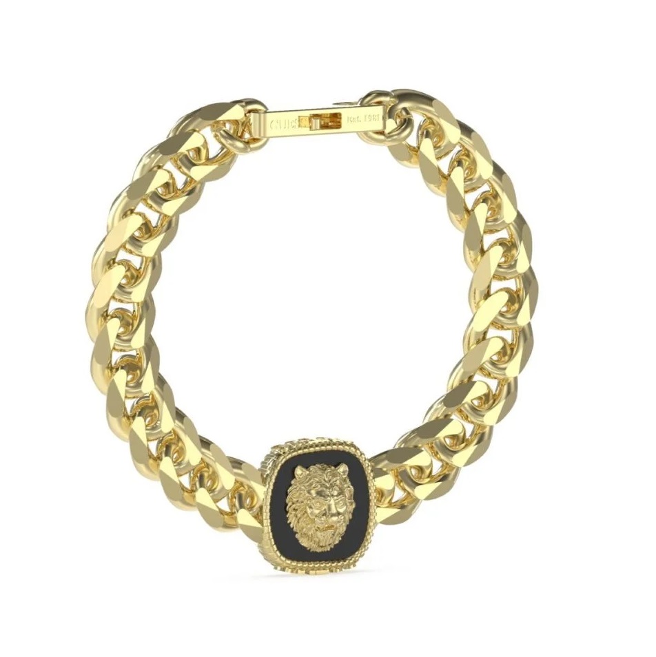 Bracciale Uomo Guess Lion King JUMB04001JWYGBKS