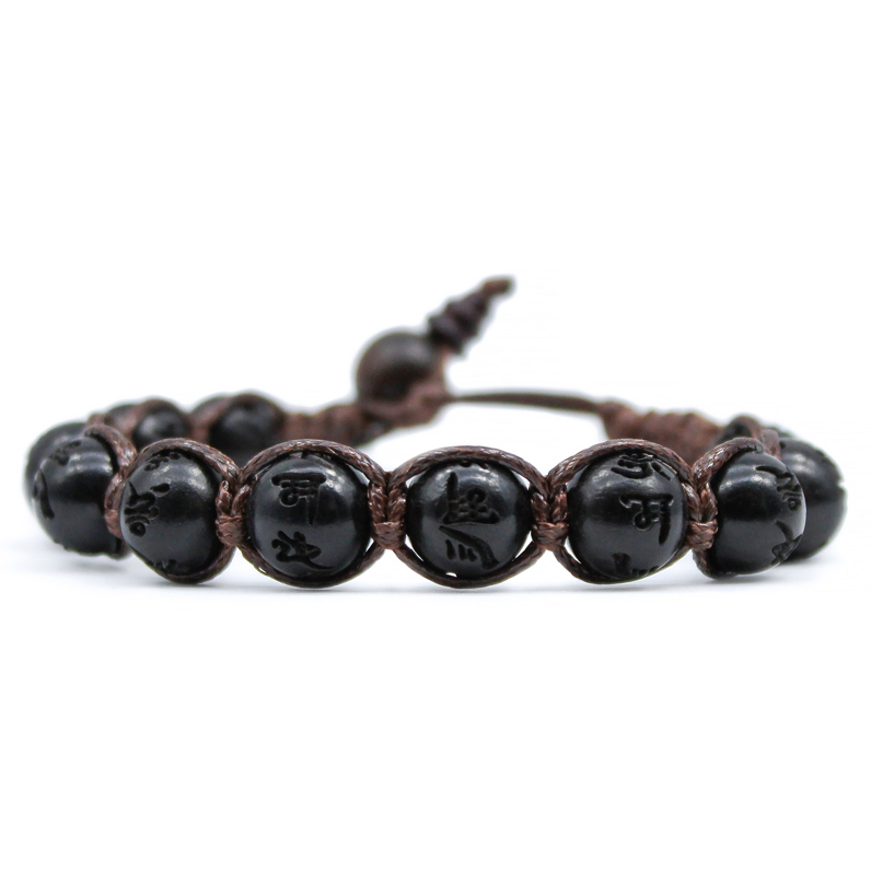 Bracciale Kenshò Legno L001 Ebano Scuro