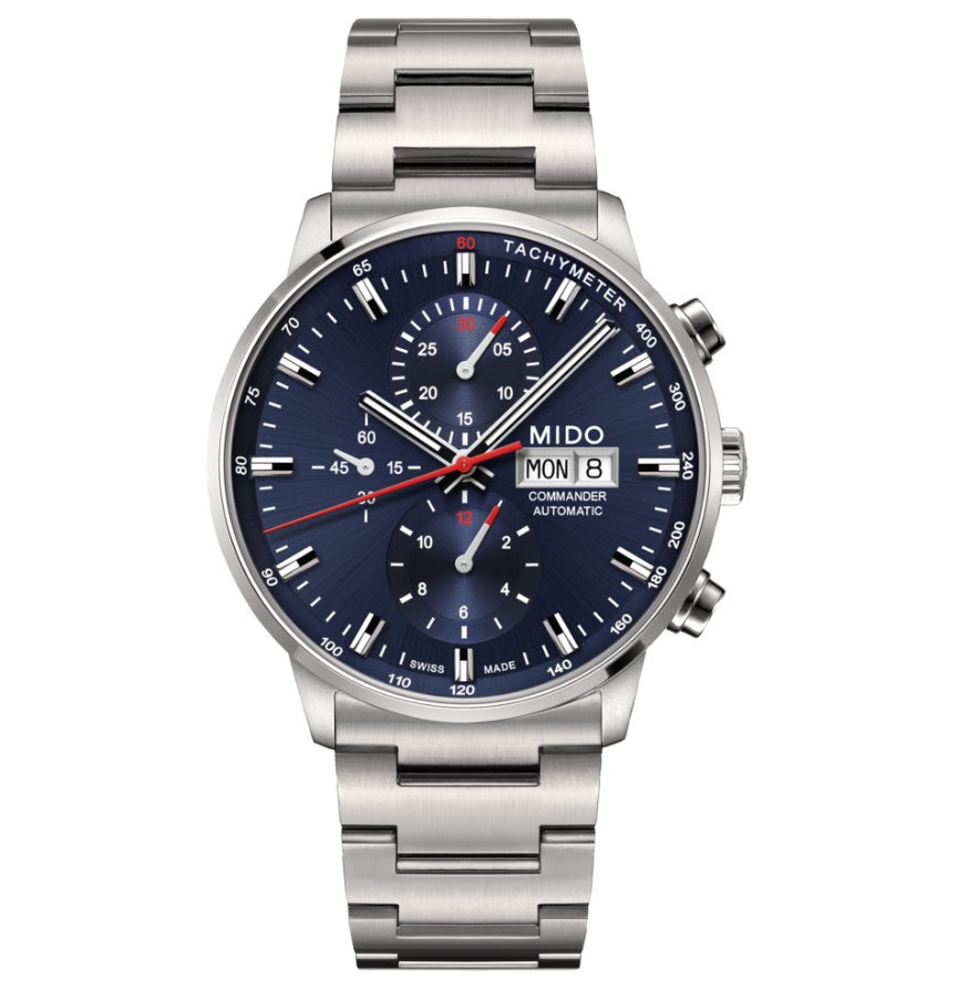 Orologio acciaio Mido Commander Chronograph M016.414.11.041.00