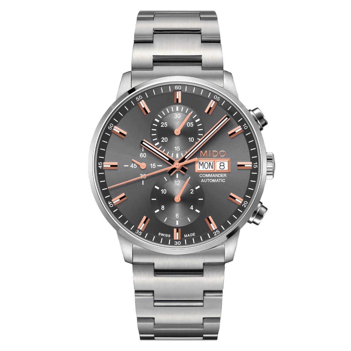 Orologio acciaio Mido Commander Chronograph M016.414.11.061.00