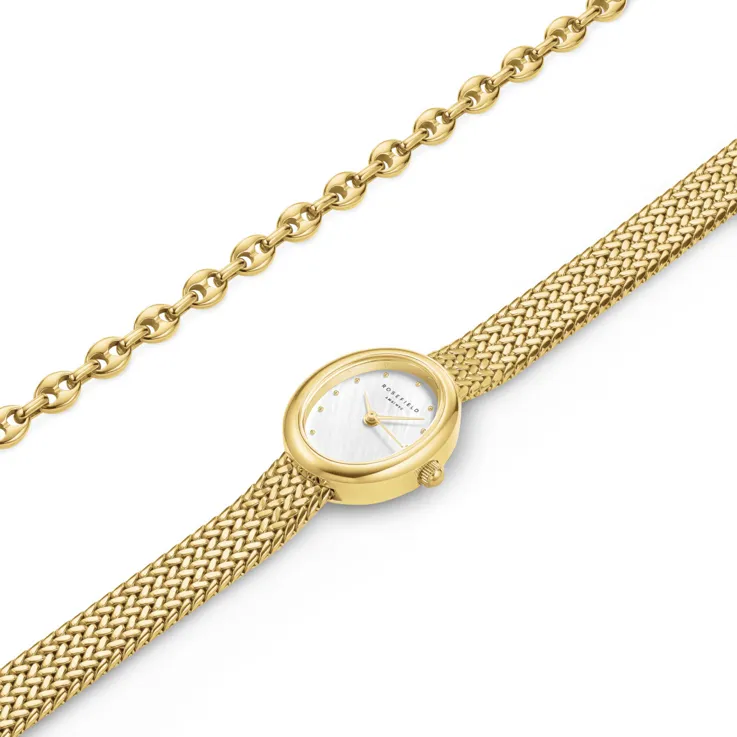 Orologio Rosefield Mini Oval MOGCB-X289