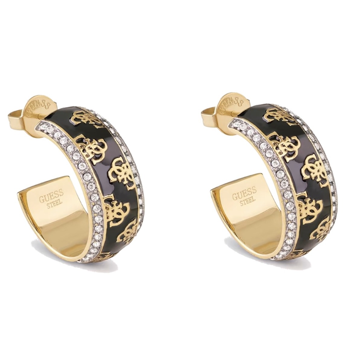 Orecchini Donna Guess 4G LOOP JUBE02278JWYGBKT