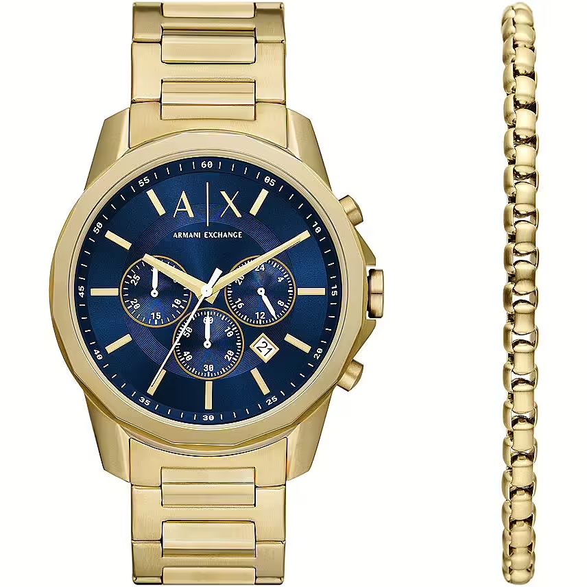 Orologio acciaio Armani Exchange Banks AX7151set