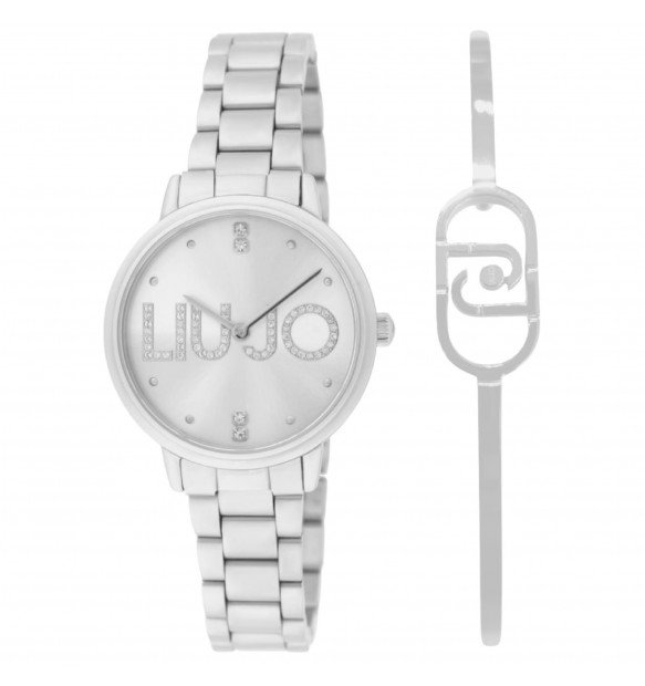 Orologio&#x20;acciaio&#x20;Liu&#x20;Jo&#x20;Couple&#x20;Essence&#x20;Set&#x20;con&#x20;Bracciale&#x20;TLJ2512