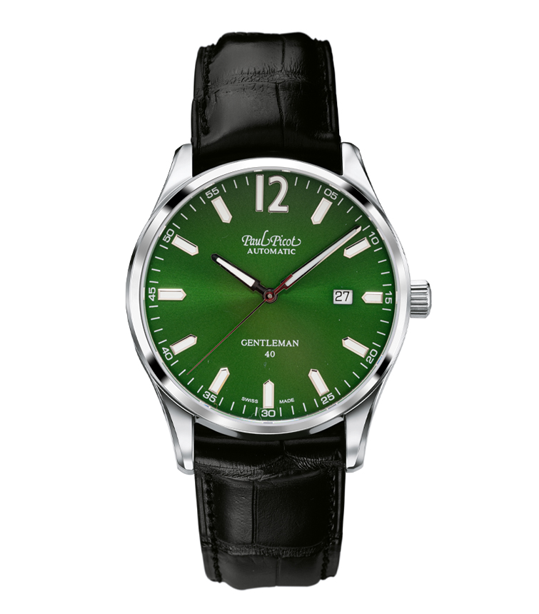 Orologio&#x20;pelle&#x20;Paul&#x20;Picot&#x20;Gentleman&#x20;40&#x20;4304-20E60C