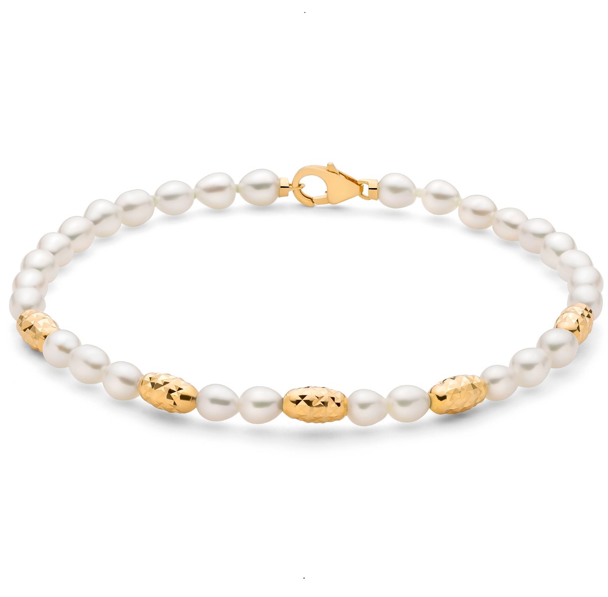 Bracciale Yukiko Trendy Pepite di perle PBR3634GY