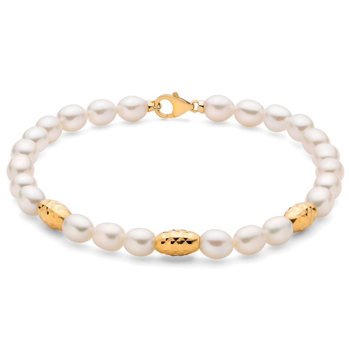 Bracciale Yukiko Trendy Pepite di perle PBR3639GY