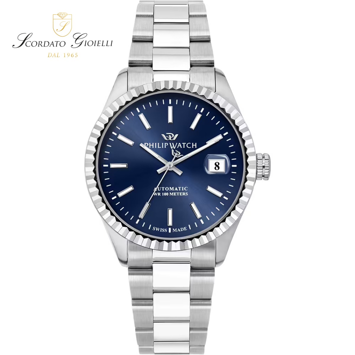 Orologio acciaio Philip Watch Caribe R8223597030