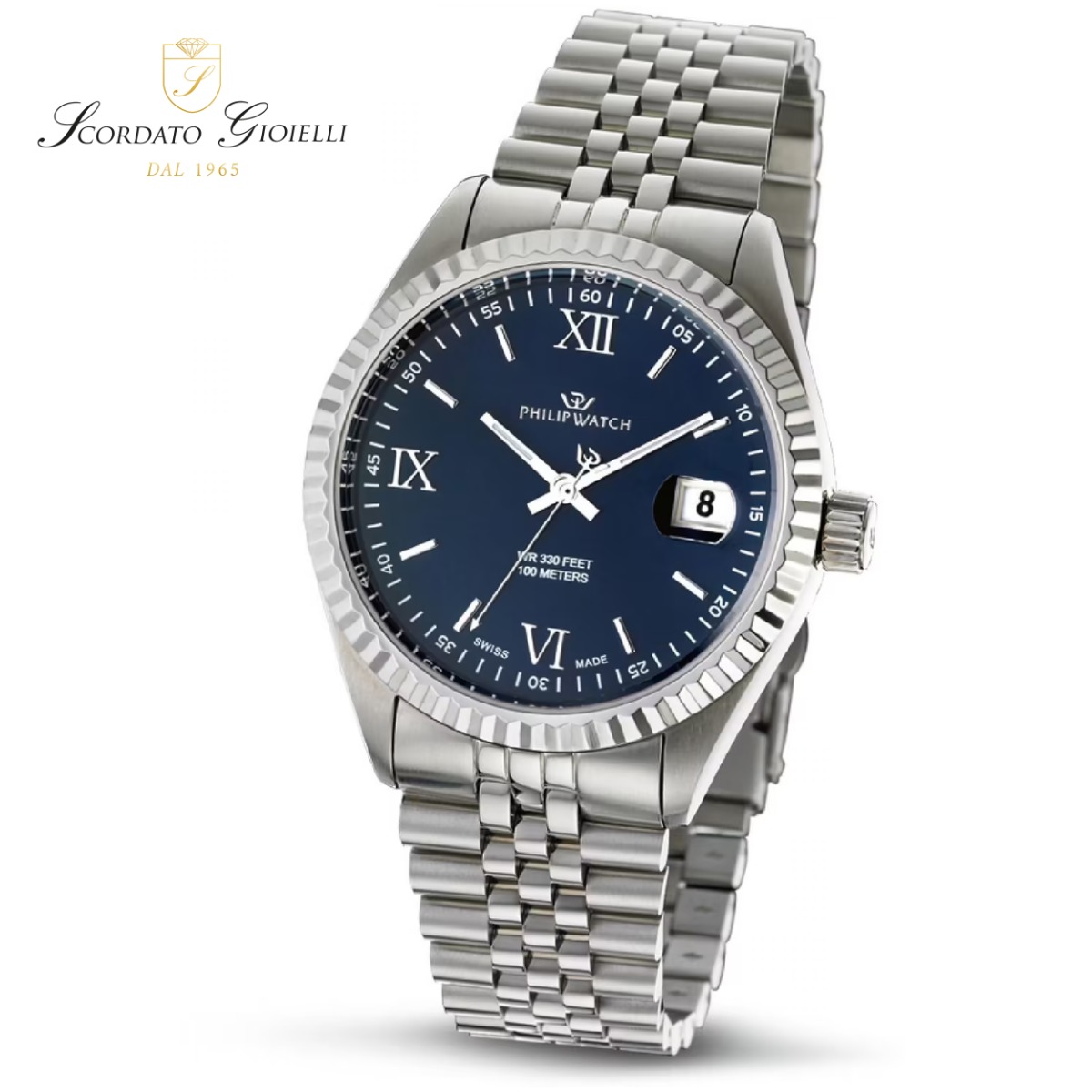Orologio acciaio Philip Watch Caribe R8253597080