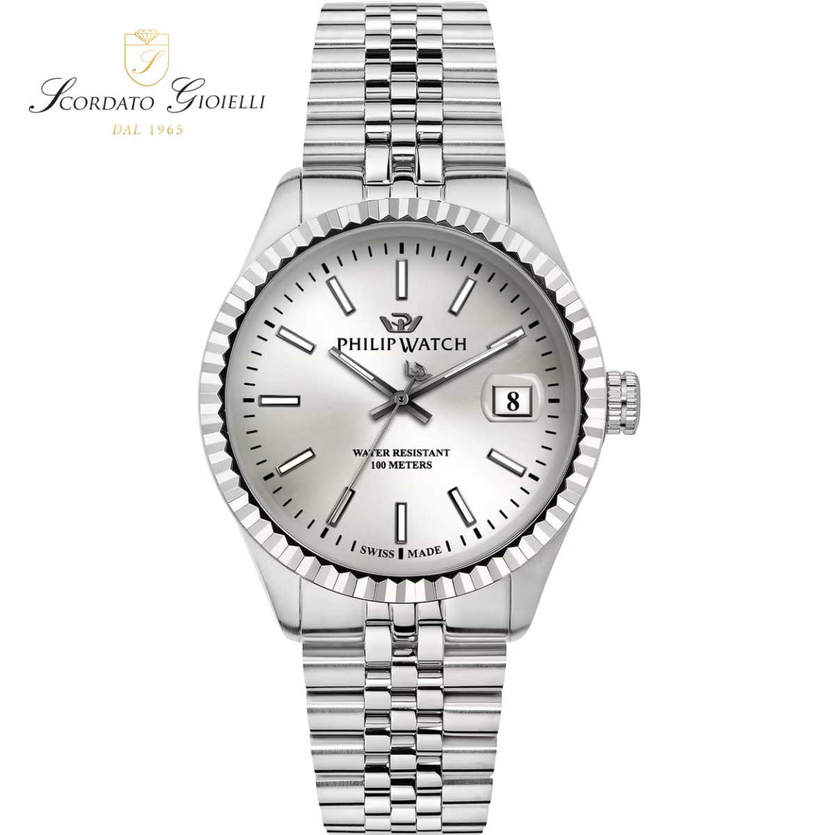 Orologio acciaio Philip Watch Caribe R8253597083